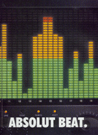 Close up of decibal meter on sound system.  Decibals form to make a bottle.