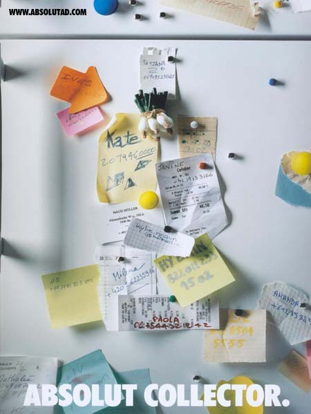 Notes on fridge in shape of bottle