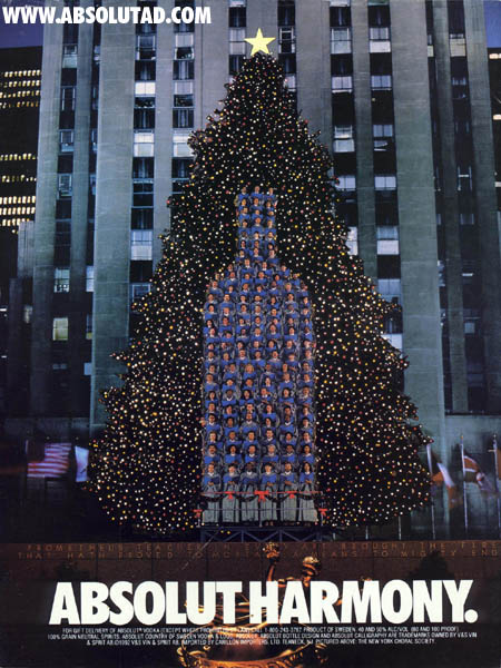 Carolers in front of tree in NYC