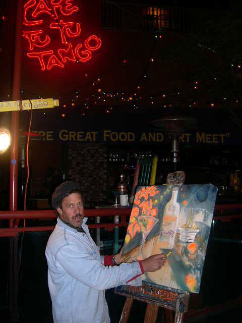 Ad description: I perform paintings at universal city walk, hollywood at cafe tu tu tango...