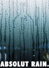 Rain on a window. Ad by Creative Design.
www.creativedesign.co.il/absolut/