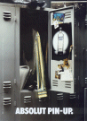 Absolut ad inside a locker