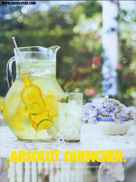 Jar of lemonade with lemons making the bottle shape.