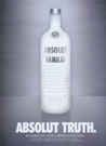 Absolut Vanilia bottle.