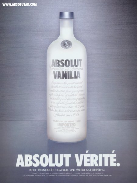 Vanilia bottle.